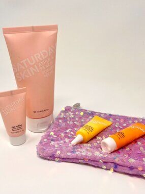 ✨ NEW Saturday Skin Full Size + Travel Set + Ipsy Sequin Bag ✨